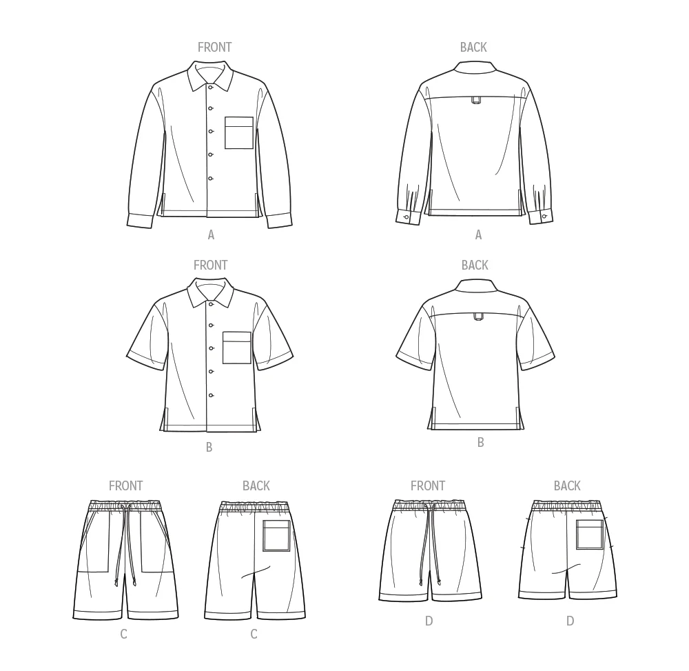 Simplicity Men's Shirts & Shorts S9758 - Image 6
