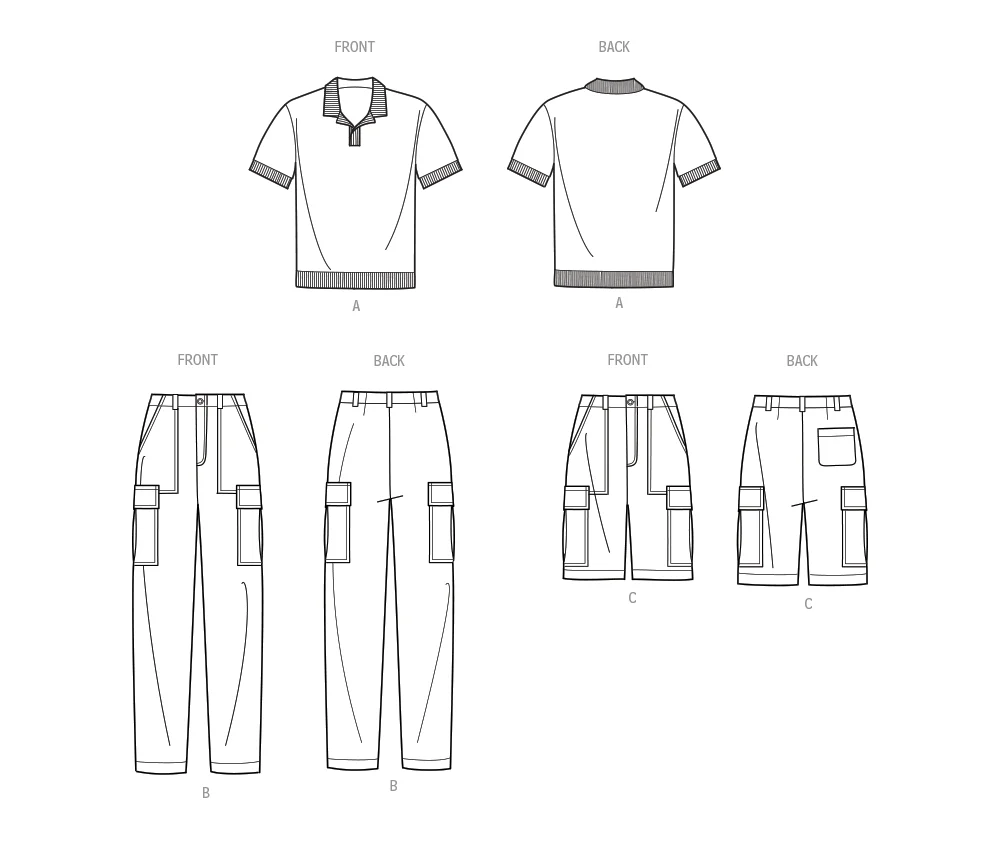 Simplicity Men's Top & Trousers S9718 - Image 9