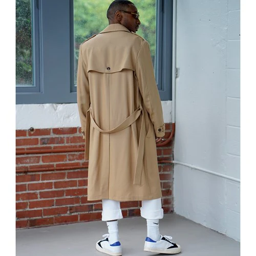 Simplicity Men's Trench Coats S9389 - Image 8