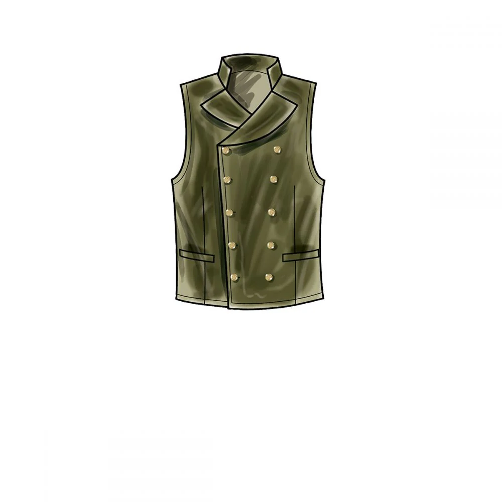 Simplicity Men's Waistcoat S9457 - Image 4