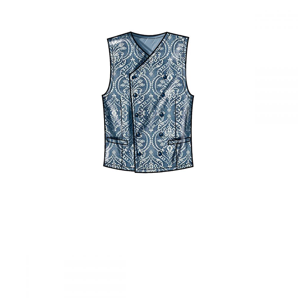 Simplicity Men's Waistcoat S9457 - Image 5