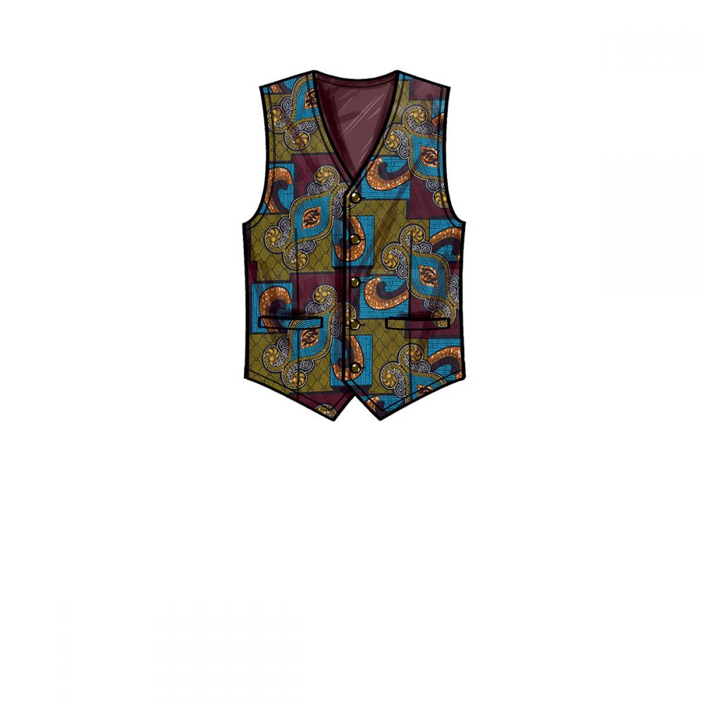 Simplicity Men's Waistcoat S9457 - Image 7