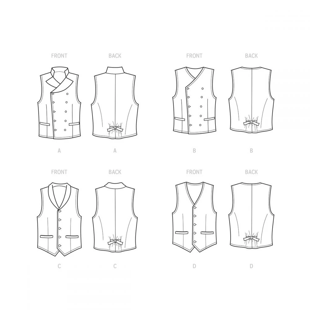 Simplicity Men's Waistcoat S9457 - Image 8