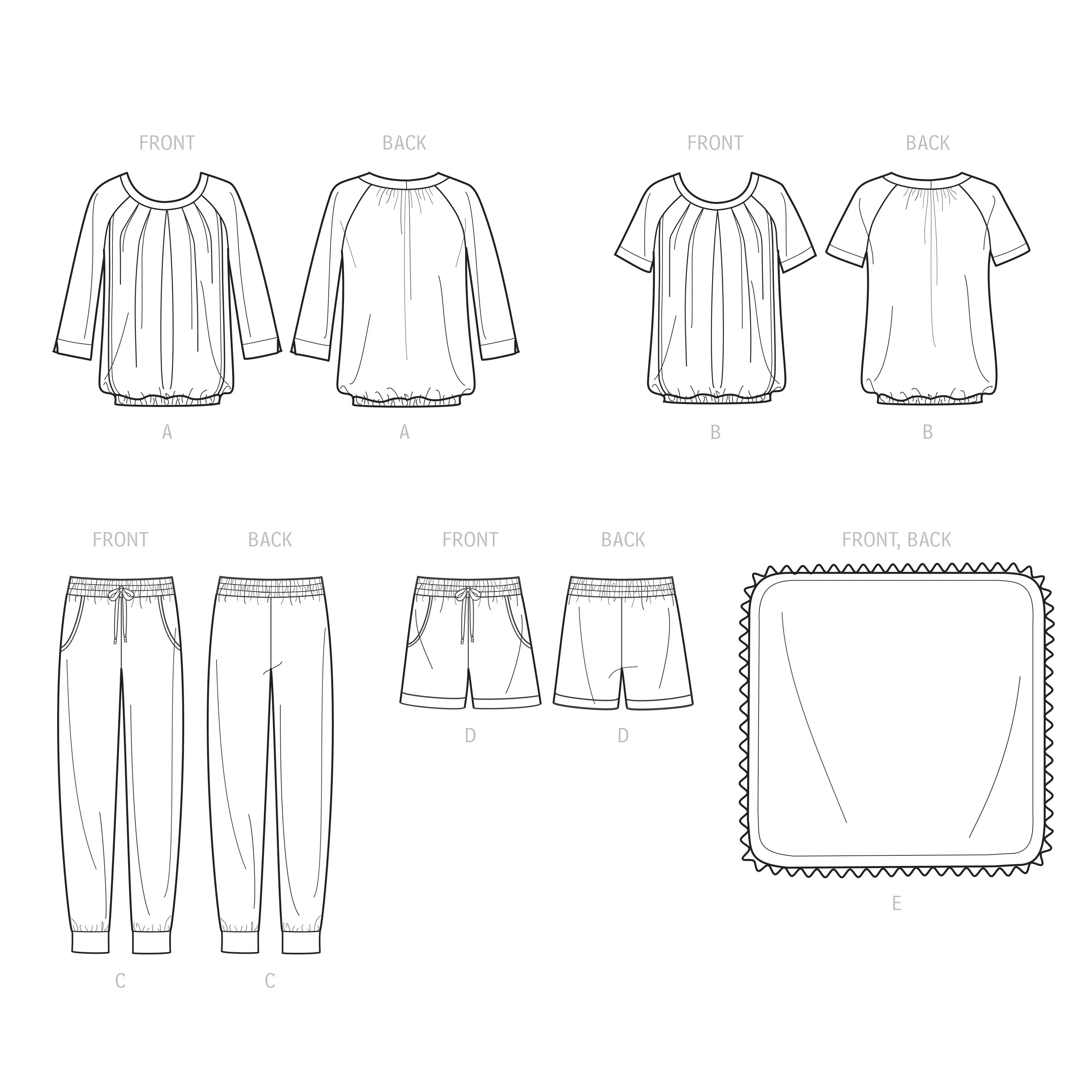 Simplicity Nursing Tops, Trousers/Shorts S9556 - Image 6