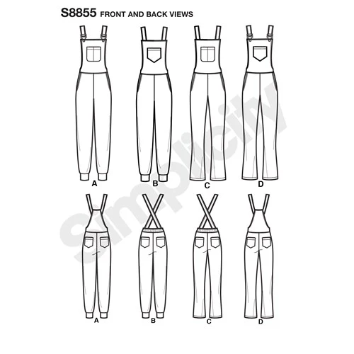 Simplicity Overalls S8855 - Image 5