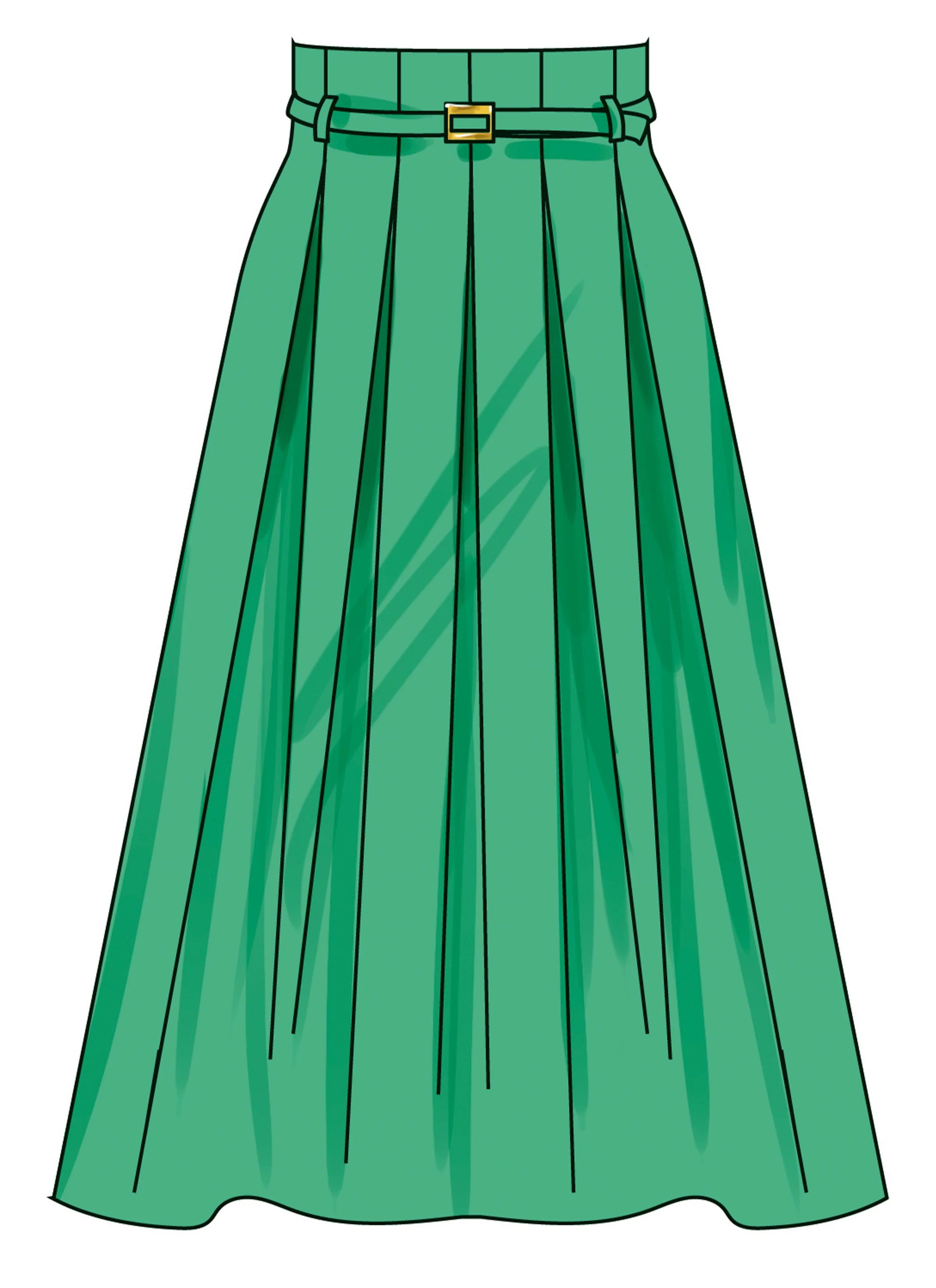 Simplicity Pleated Skirt and Belt S3139 - Image 6