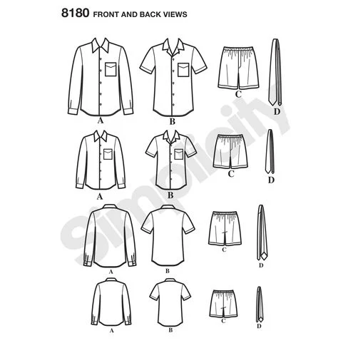 Simplicity Shirt, Boxer Shorts and Tie S8180 - Image 5