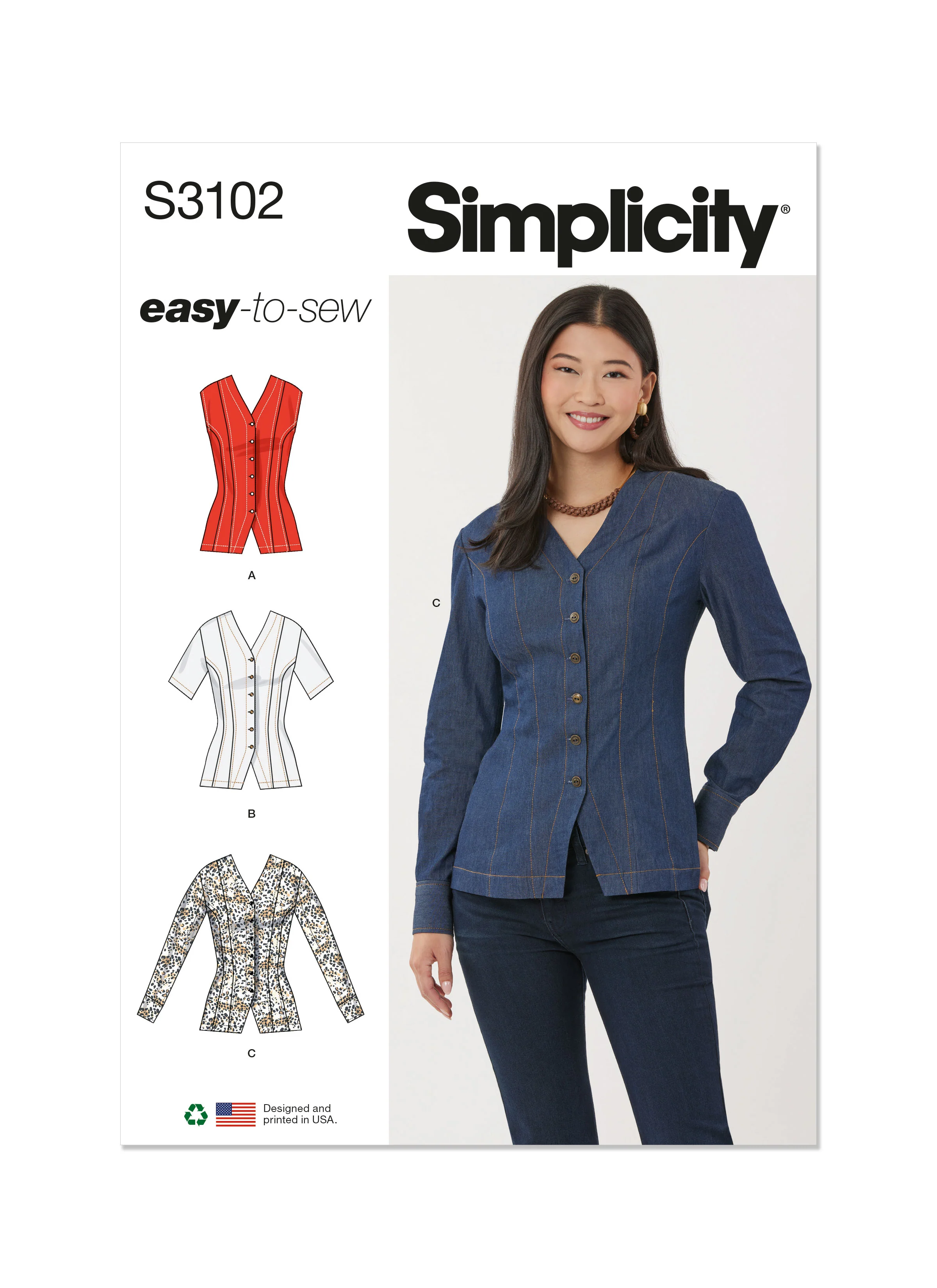 Simplicity Shirt S3102 - Image 2