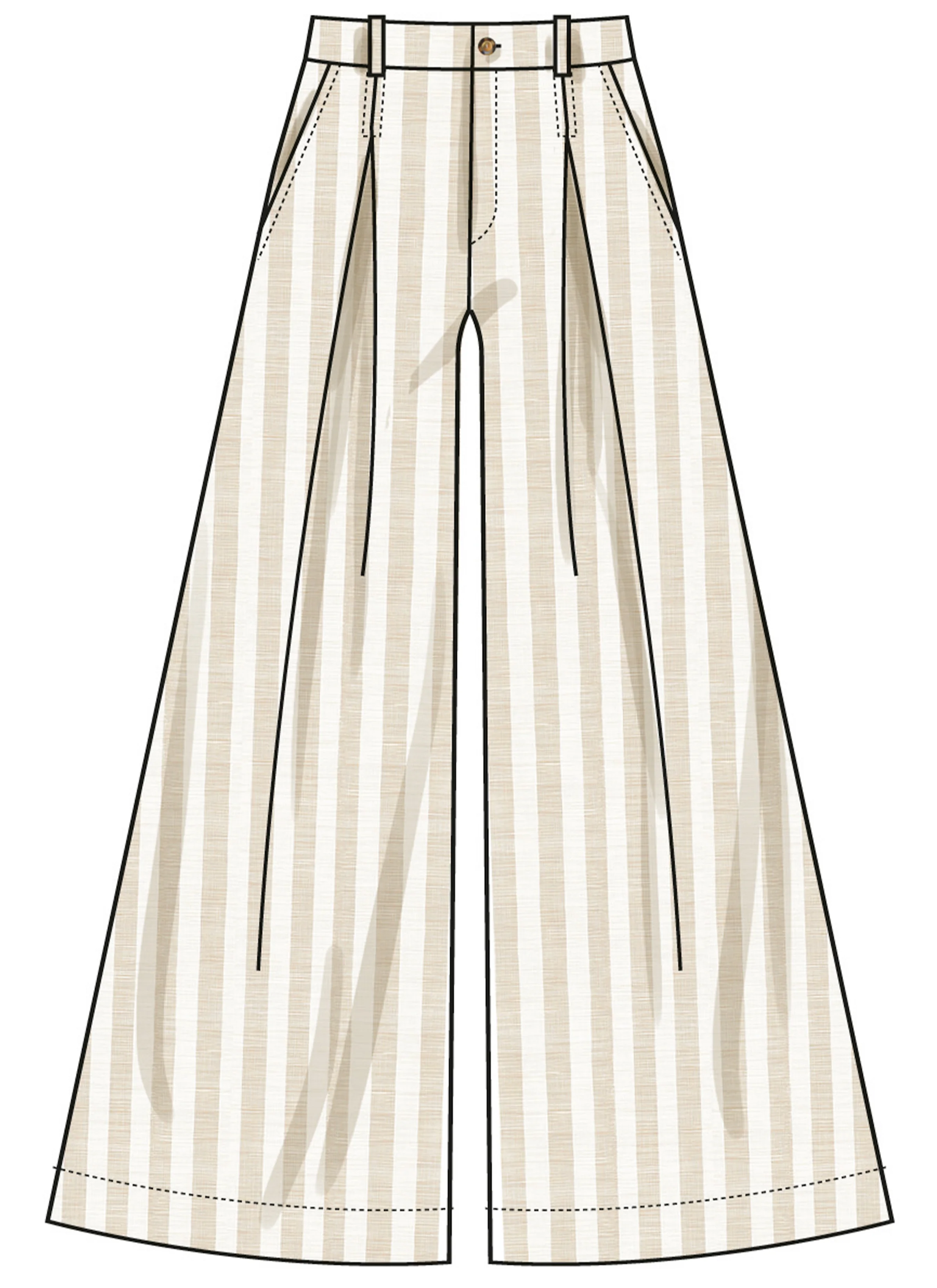 Simplicity Shorts and Trousers with Tie Belt S3106 - Image 7