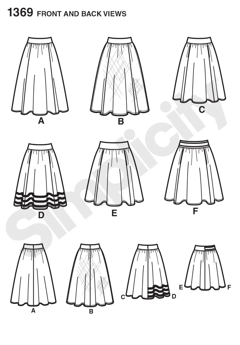 Simplicity Skirt S1369 - Image 4
