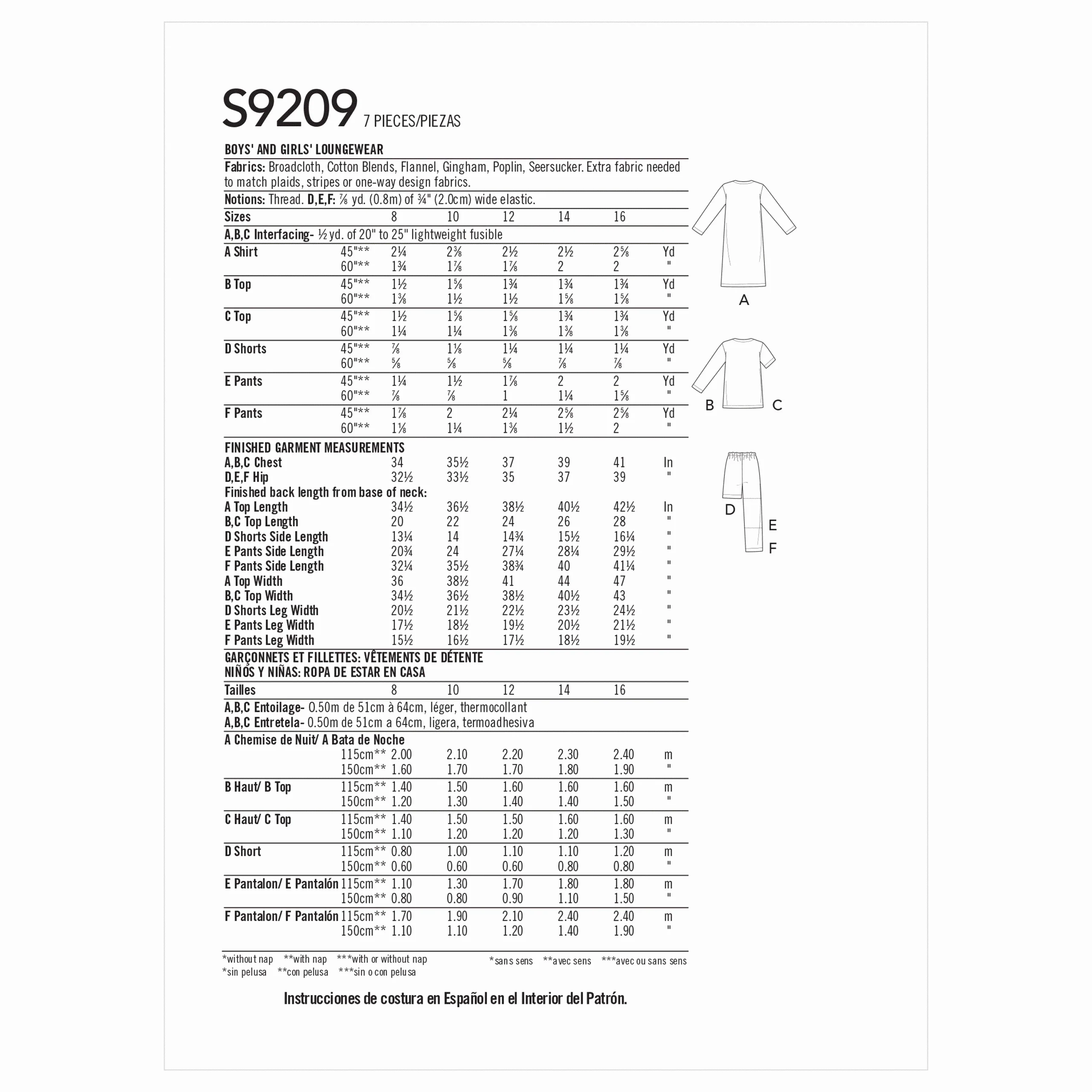 Simplicity Sleepwear/Loungewear S9209 - Image 3