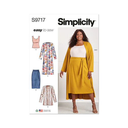 Simplicity Top, Cardigan & Skirt S9717 - Image 2