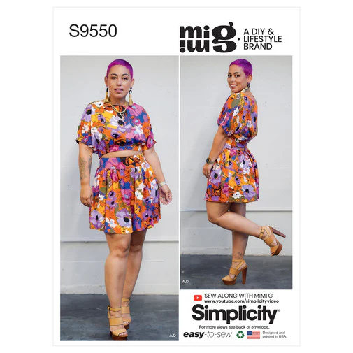 Simplicity Top, Skirt and Shorts S9550 - Image 2