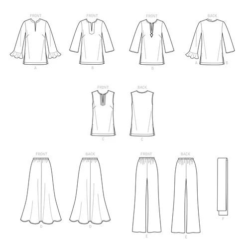 Simplicity Top, Skirt and Trousers S9130 - Image 3