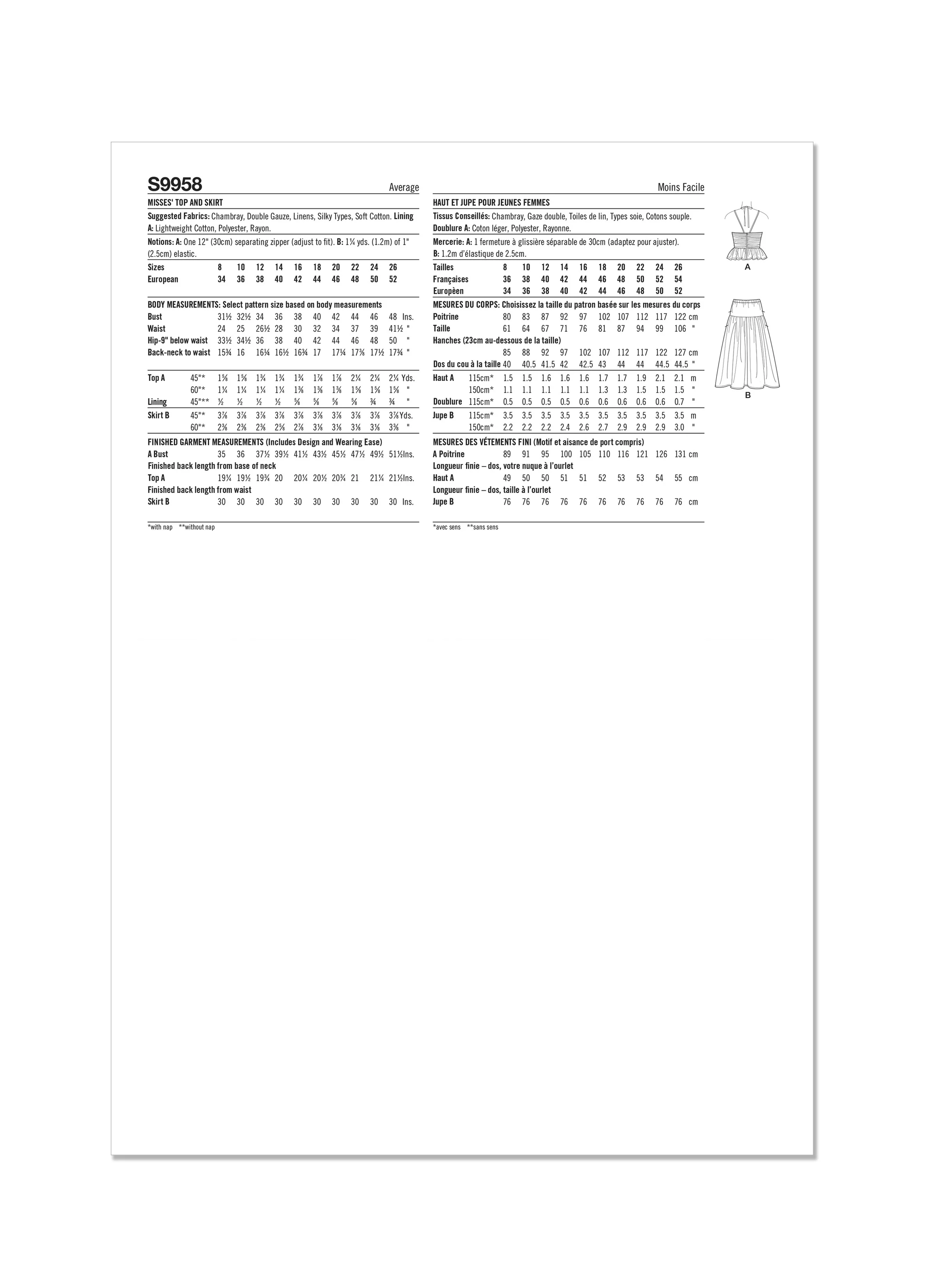 Simplicity Top & Skirt S9958 - Image 8