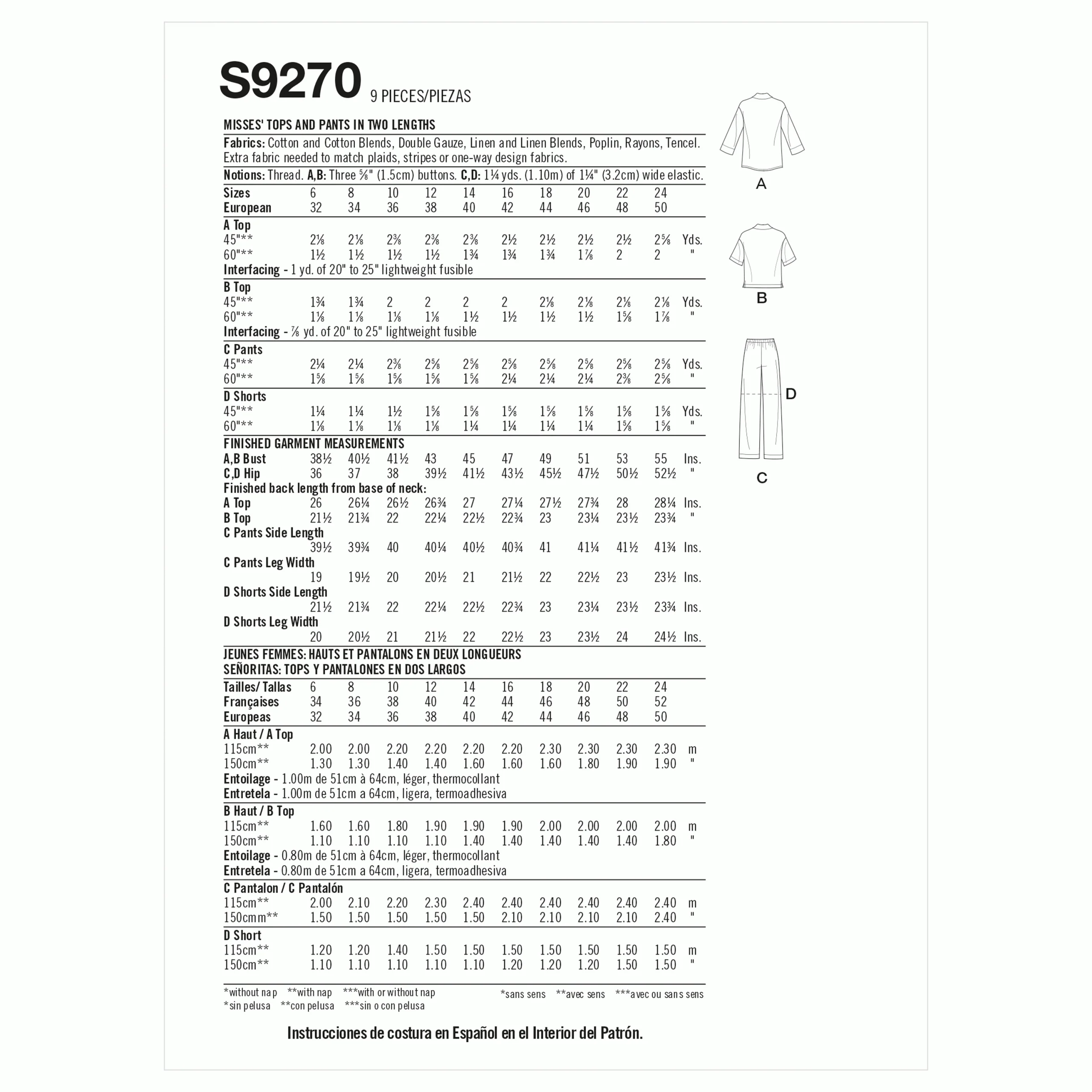 Simplicity Tops and Trousers S9270 - Image 9