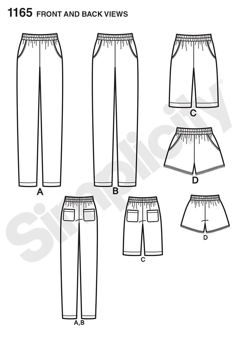 Simplicity Trousers and Shorts S1165 - Image 3