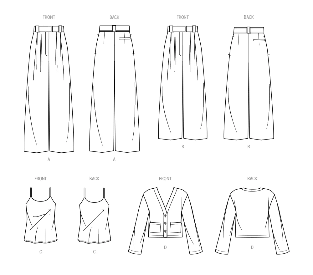 Simplicity Trousers, Camisole & Cardigan S9827 - Image 10