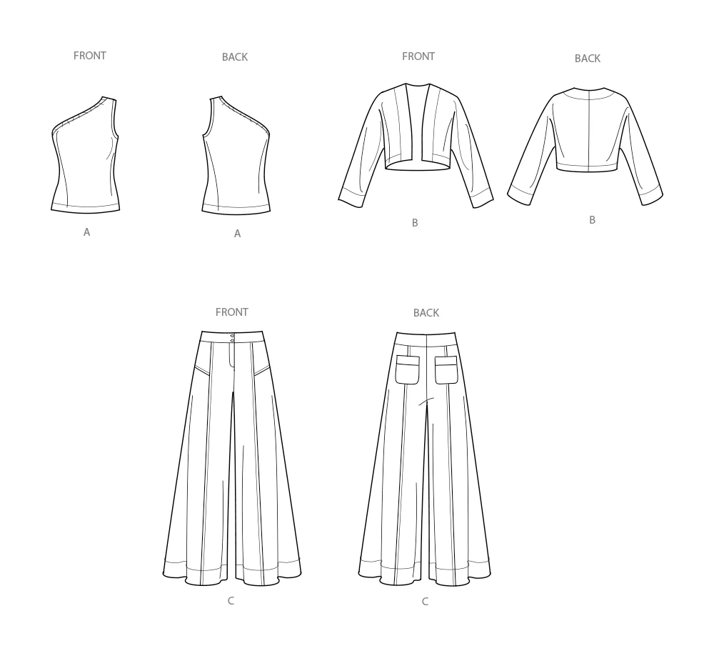 Simplicity Trousers, Shrug & Top S9925 - Image 11