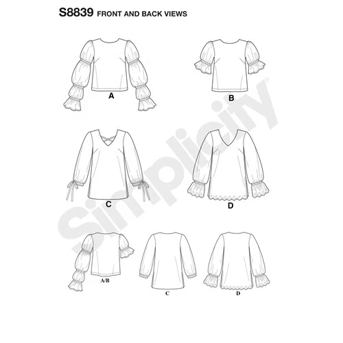 Simplicity Tunics and Tops S8839 - Image 3