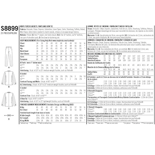 Simplicity Tuxedo Jacket, Trousers S8899 - Image 6