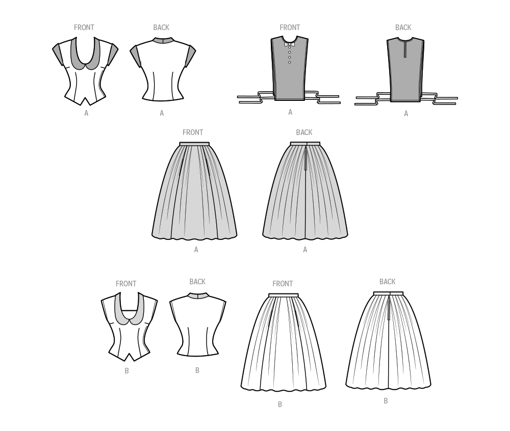 Simplicity Two-Piece Vintage Dress S9676 - Image 4