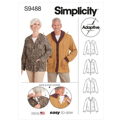 Simplicity Unisex Adaptive Cardigan S9488 - Image 3