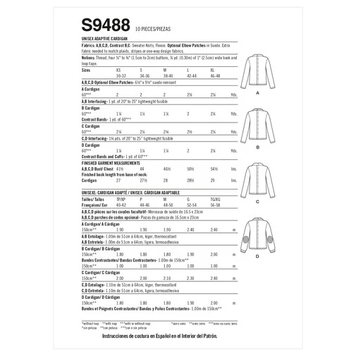 Simplicity Unisex Adaptive Cardigan S9488 - Image 9