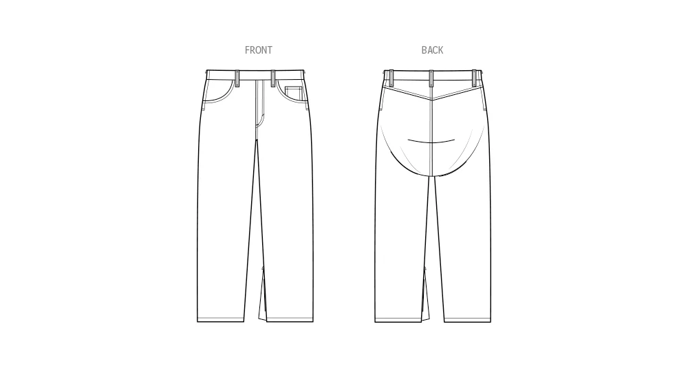 Simplicity Unisex Adaptive Jeans S3020 - Image 9