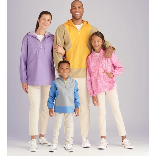 Simplicity Unisex Hooded Tops S9481