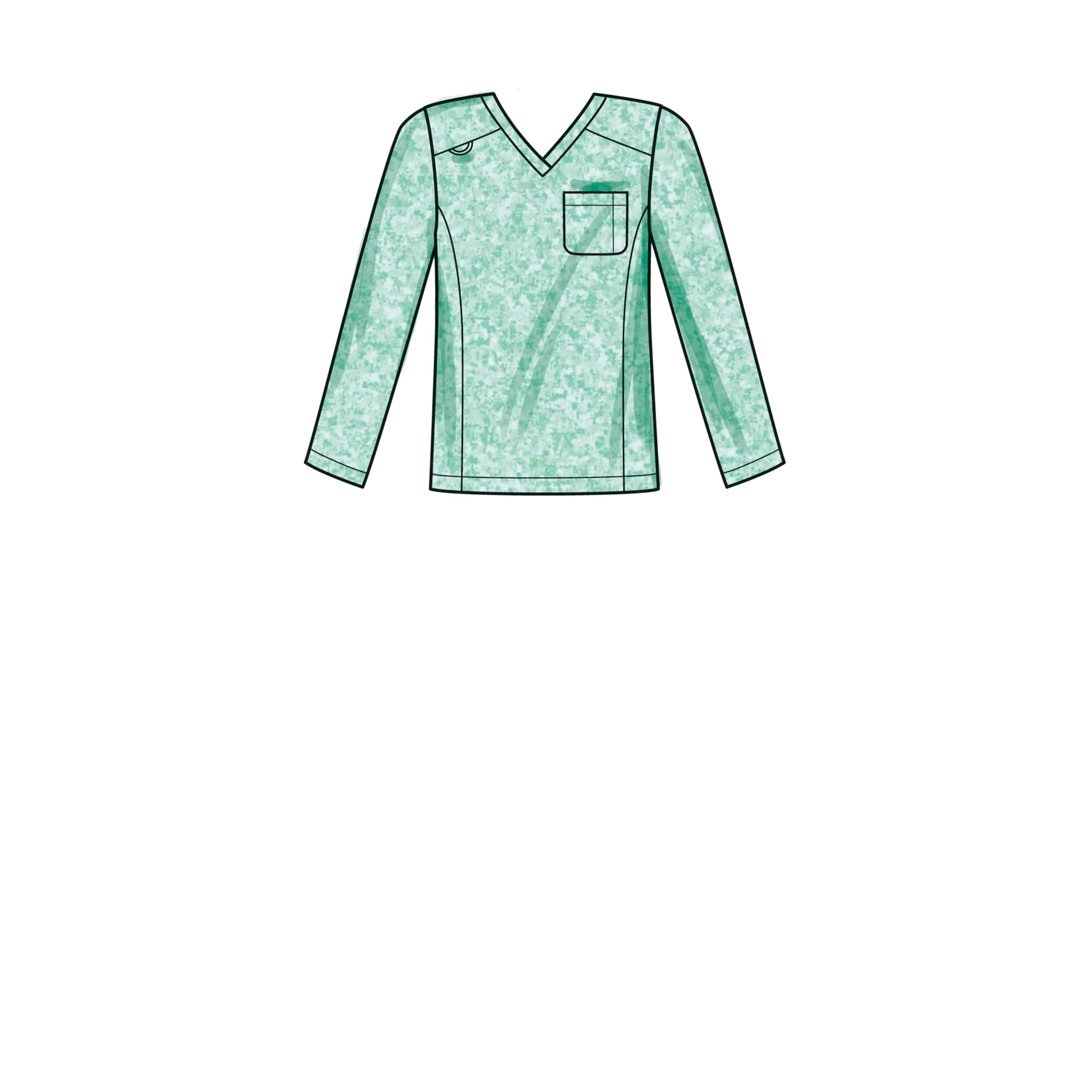 Simplicity Unisex Knit Scrubs S9650 - Image 4