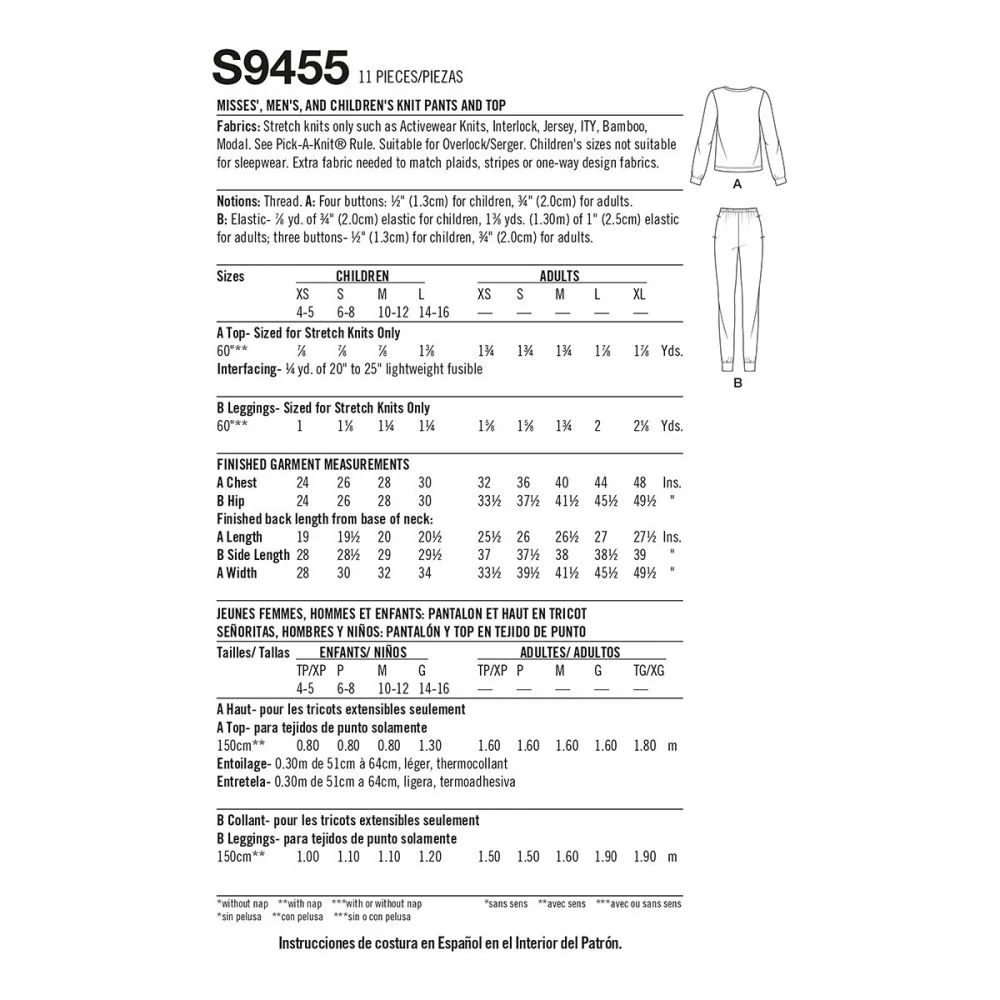 Simplicity Unisex PJ's S9455 - Image 16
