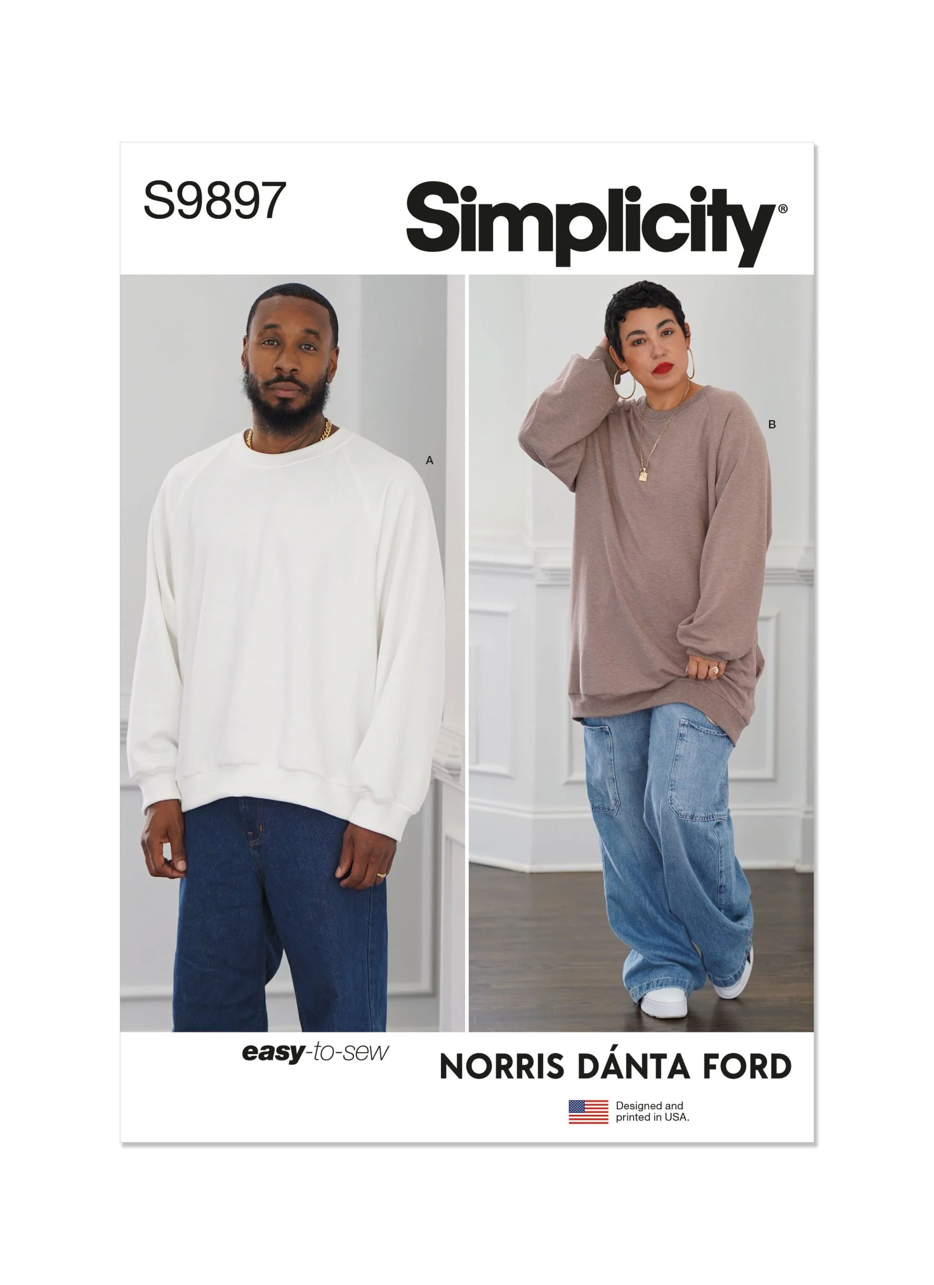 Simplicity Unisex Sweatshirt S9897 - Image 2
