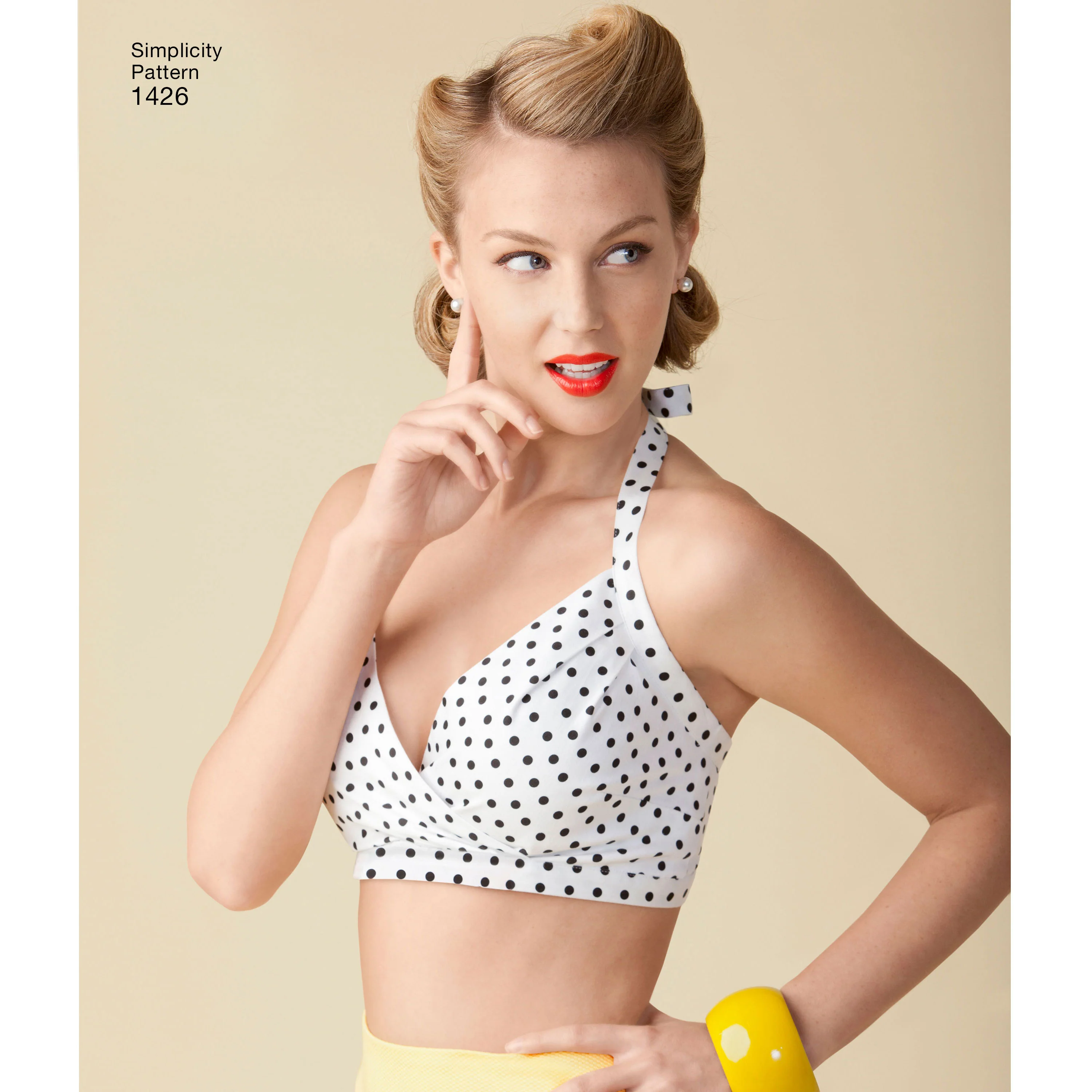 Simplicity Vintage 1950's Bra Tops S1426 - Image 3