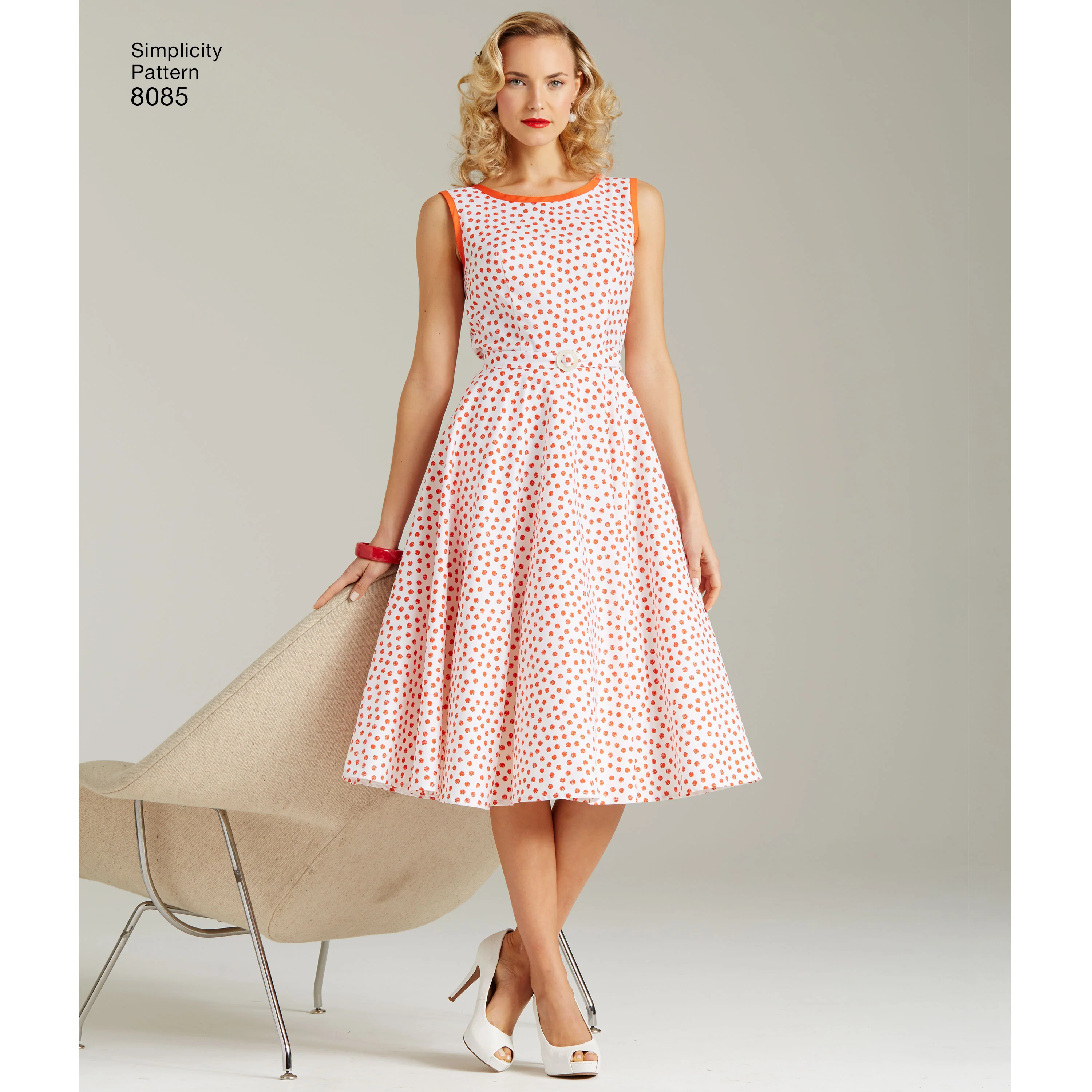 Simplicity Vintage 1950's Dress S8085 - Image 3