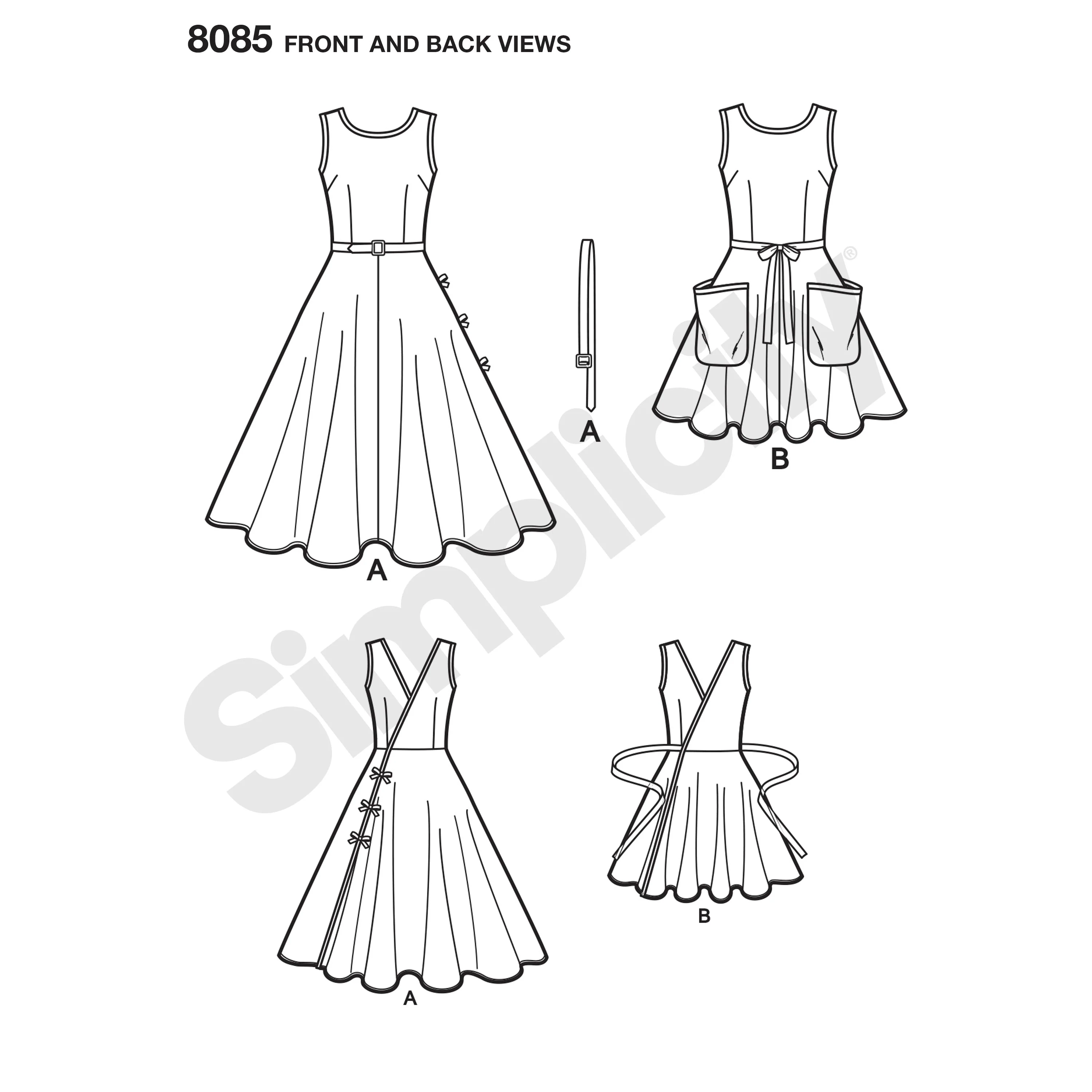 Simplicity Vintage 1950's Dress S8085 - Image 5