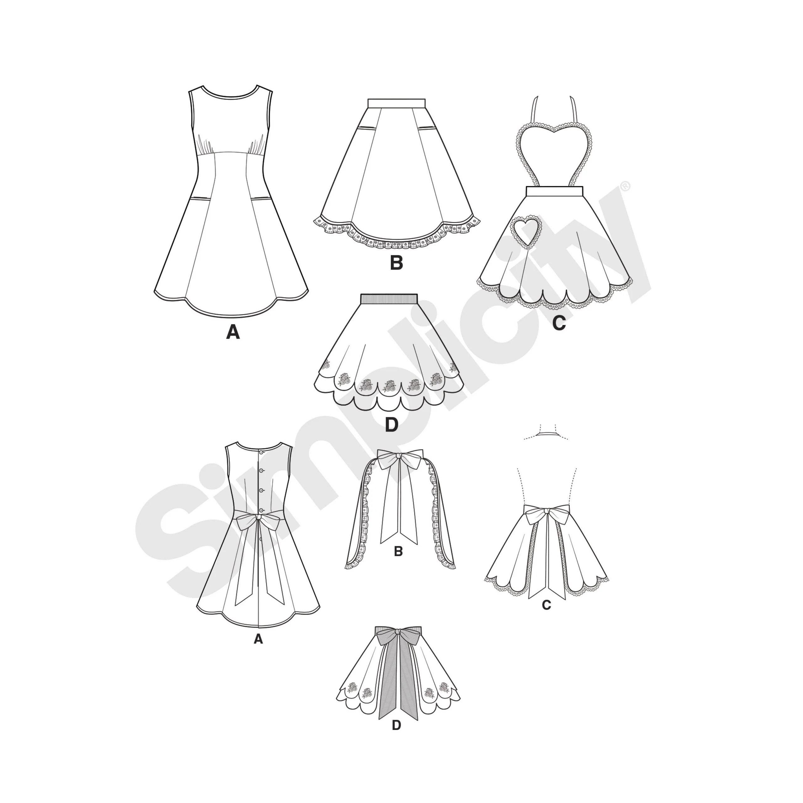 Simplicity Vintage Aprons S9311 - Image 5
