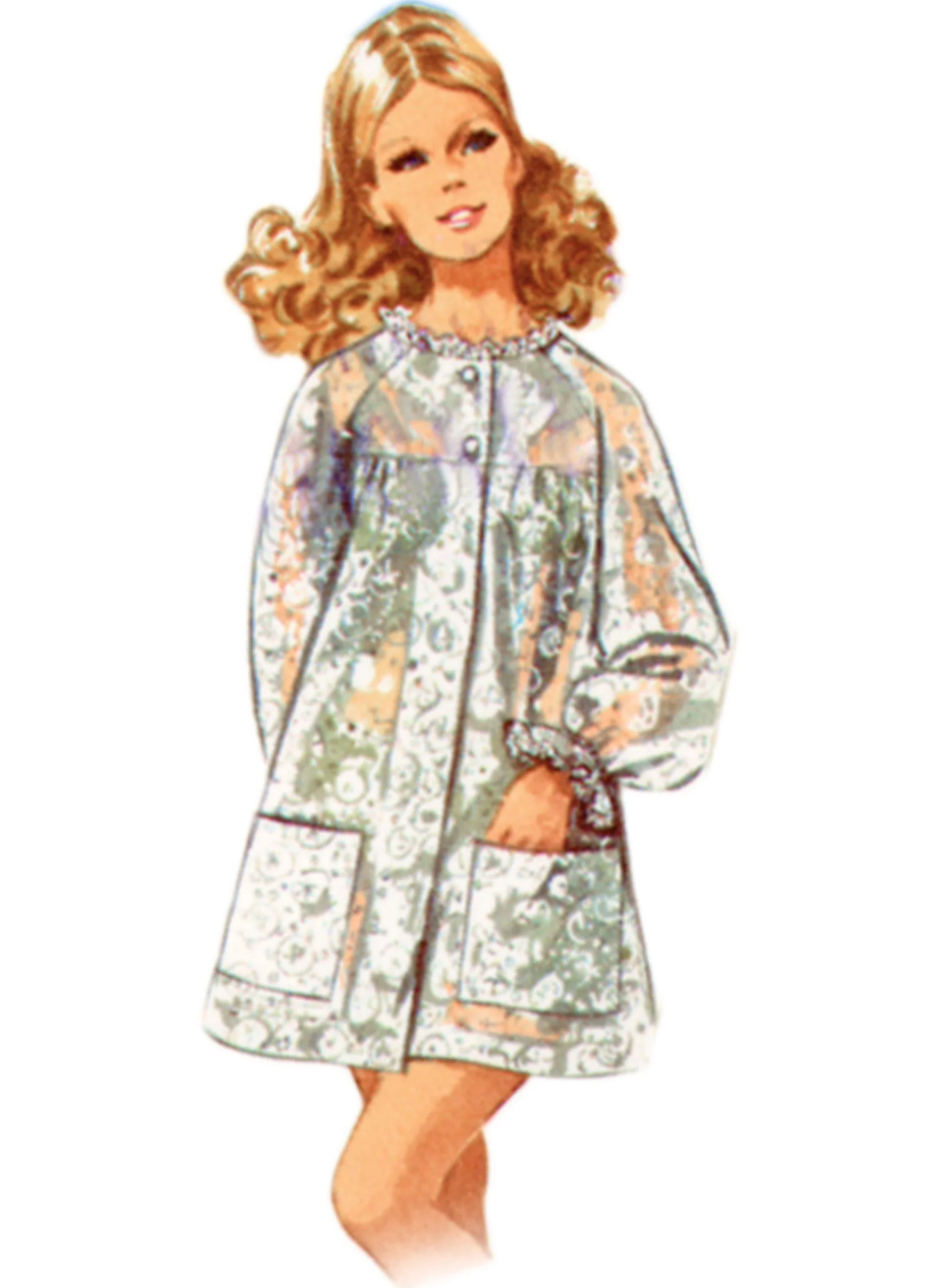 Simplicity Vintage Beach Cover-Up & Robe S9914 - Image 5