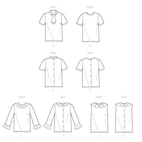 Simplicity Vintage Blouses S9386 - Image 13
