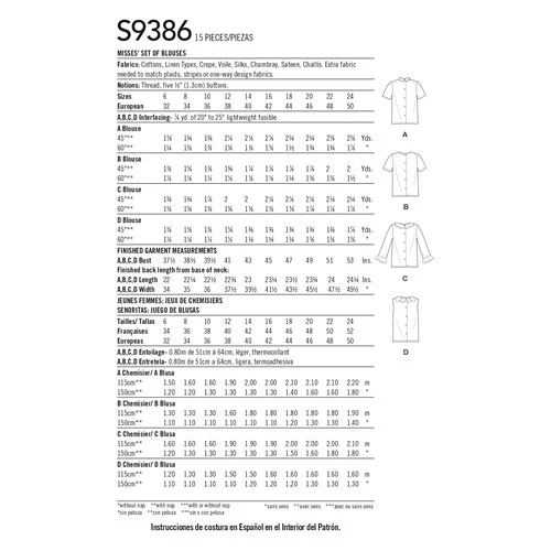 Simplicity Vintage Blouses S9386 - Image 14