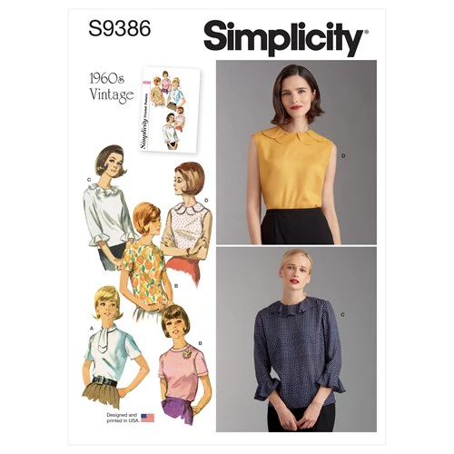 Simplicity Vintage Blouses S9386 - Image 2