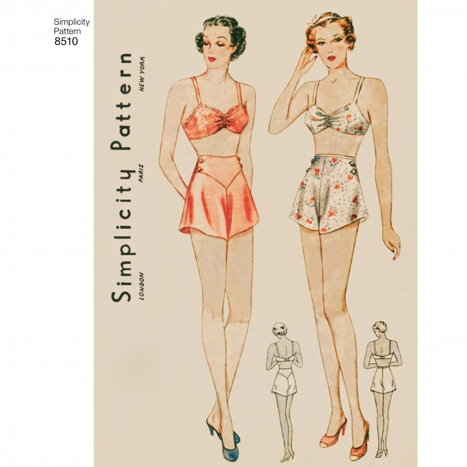 Simplicity Vintage Brassiere & Panties S8510 - Image 3