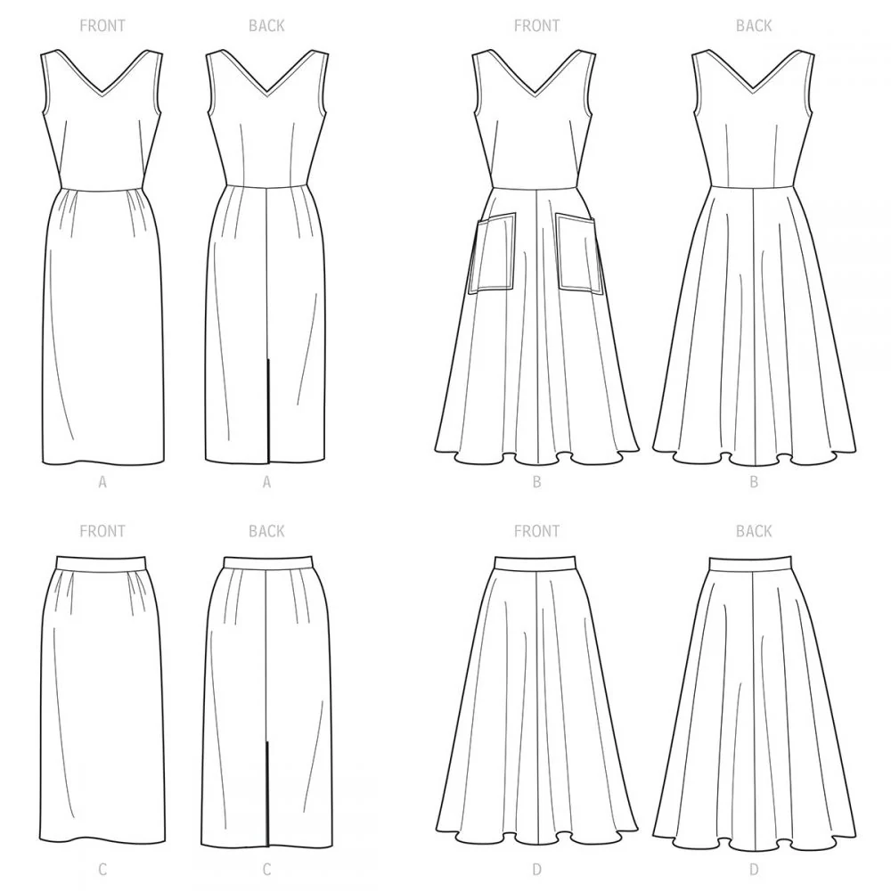 Simplicity Vintage Dress and Skirt S9449 - Image 6