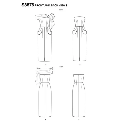 Simplicity Vintage Dress S8876 - Image 3