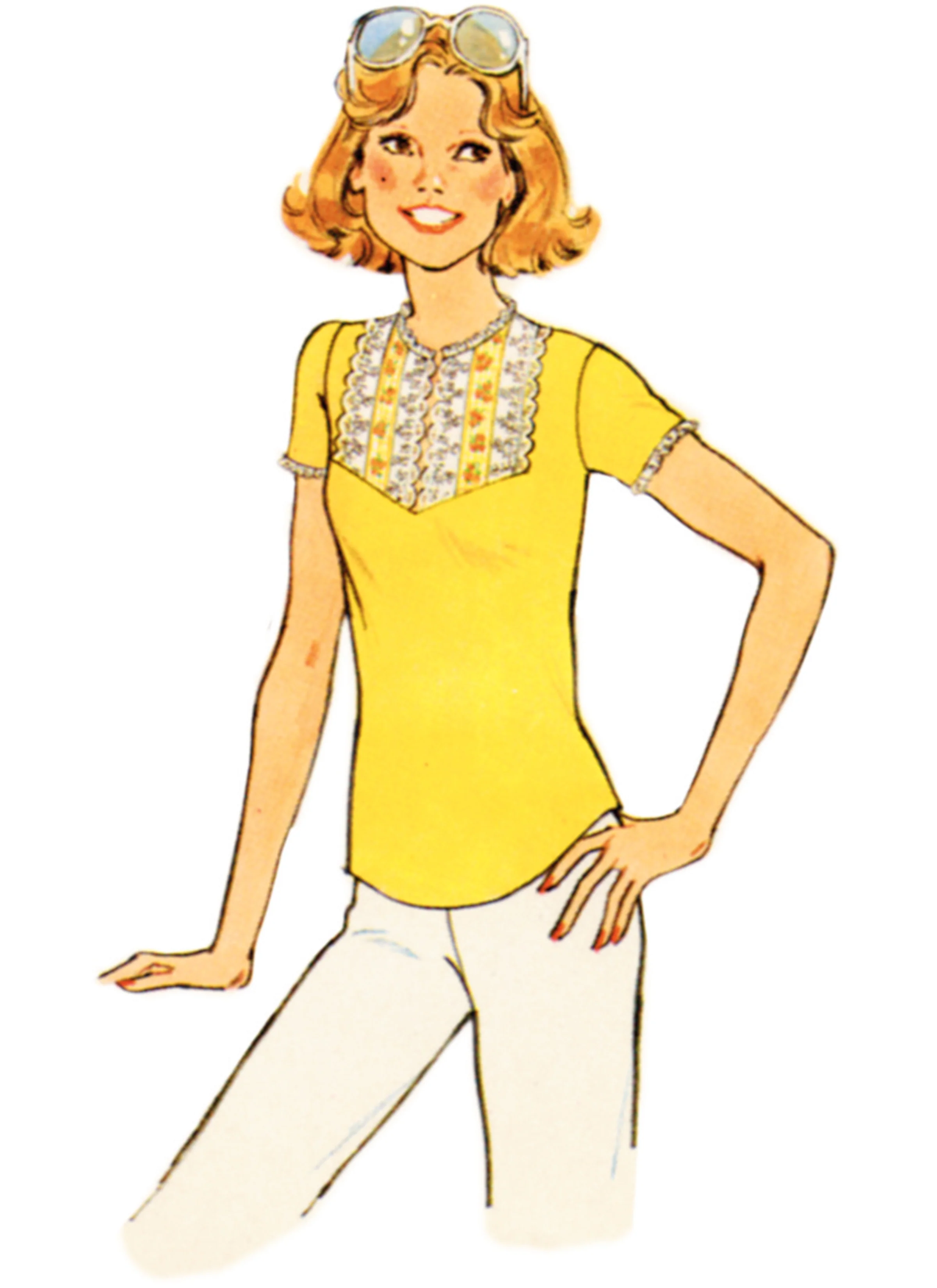 Simplicity Vintage Knit Tops S9965 - Image 4