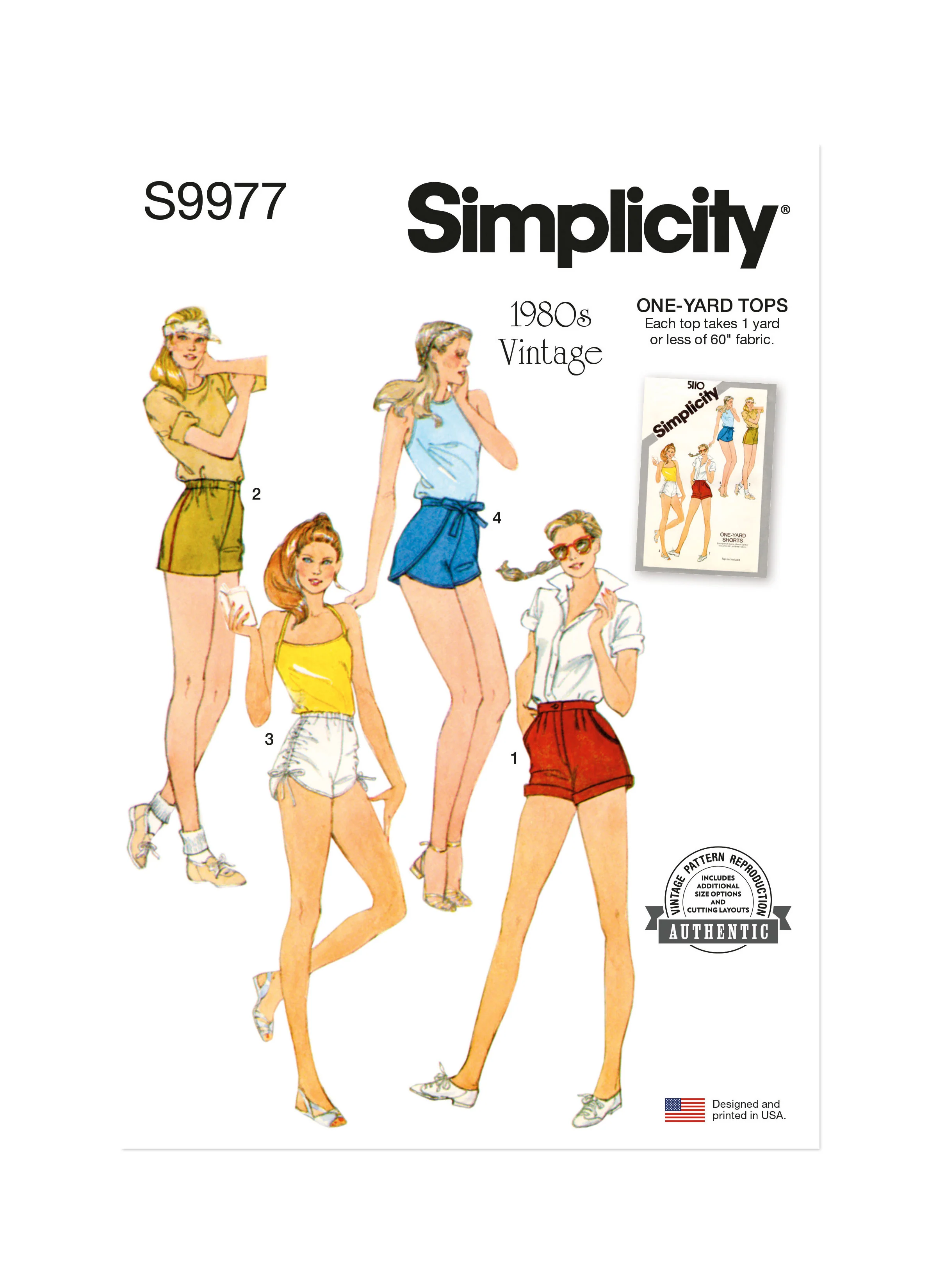Simplicity Vintage Shorts S9977 - Image 2