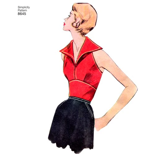 Simplicity Vintage Tops S8645 - Image 6