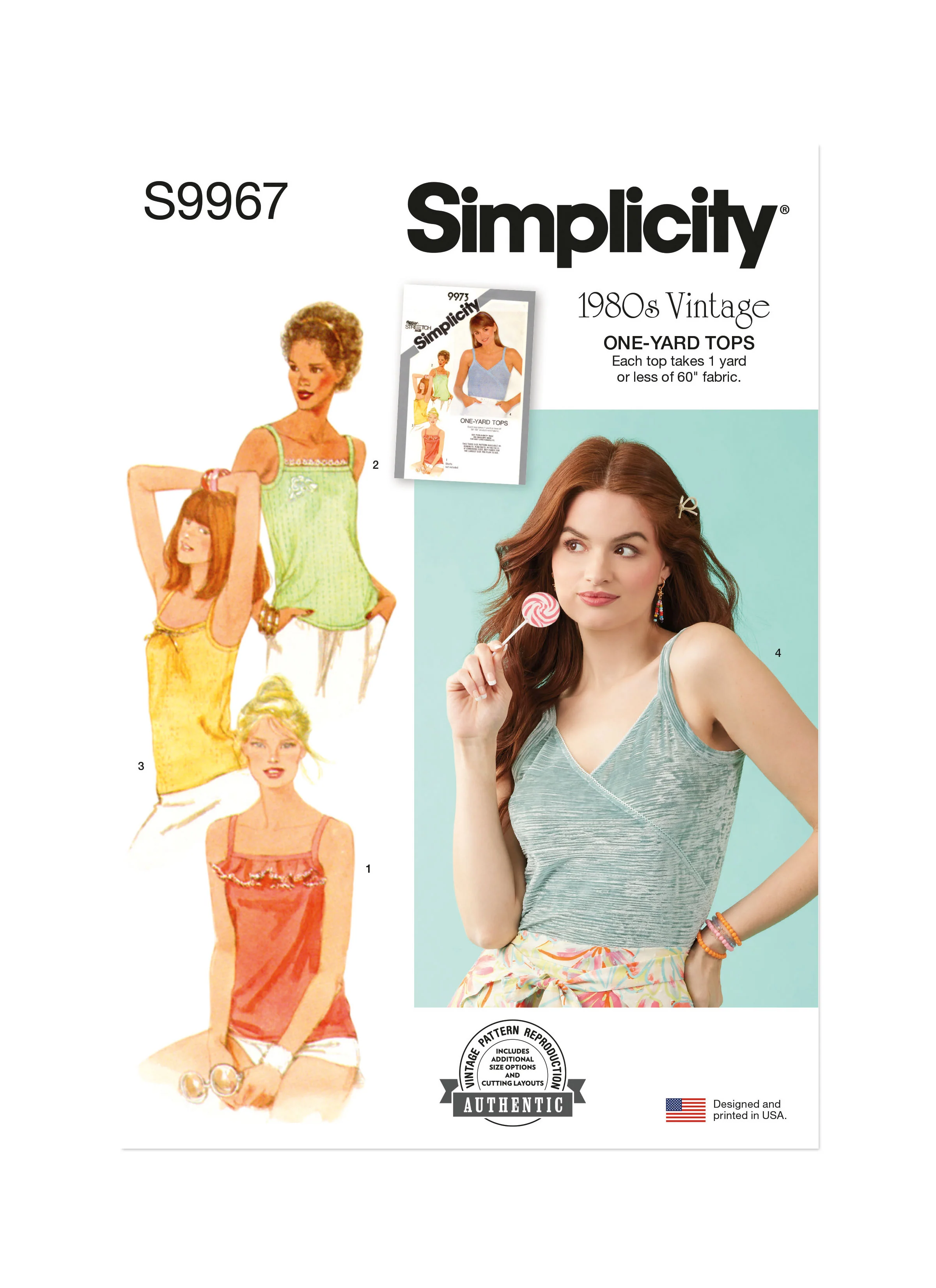 Simplicity Vintage Tops S9967 - Image 2