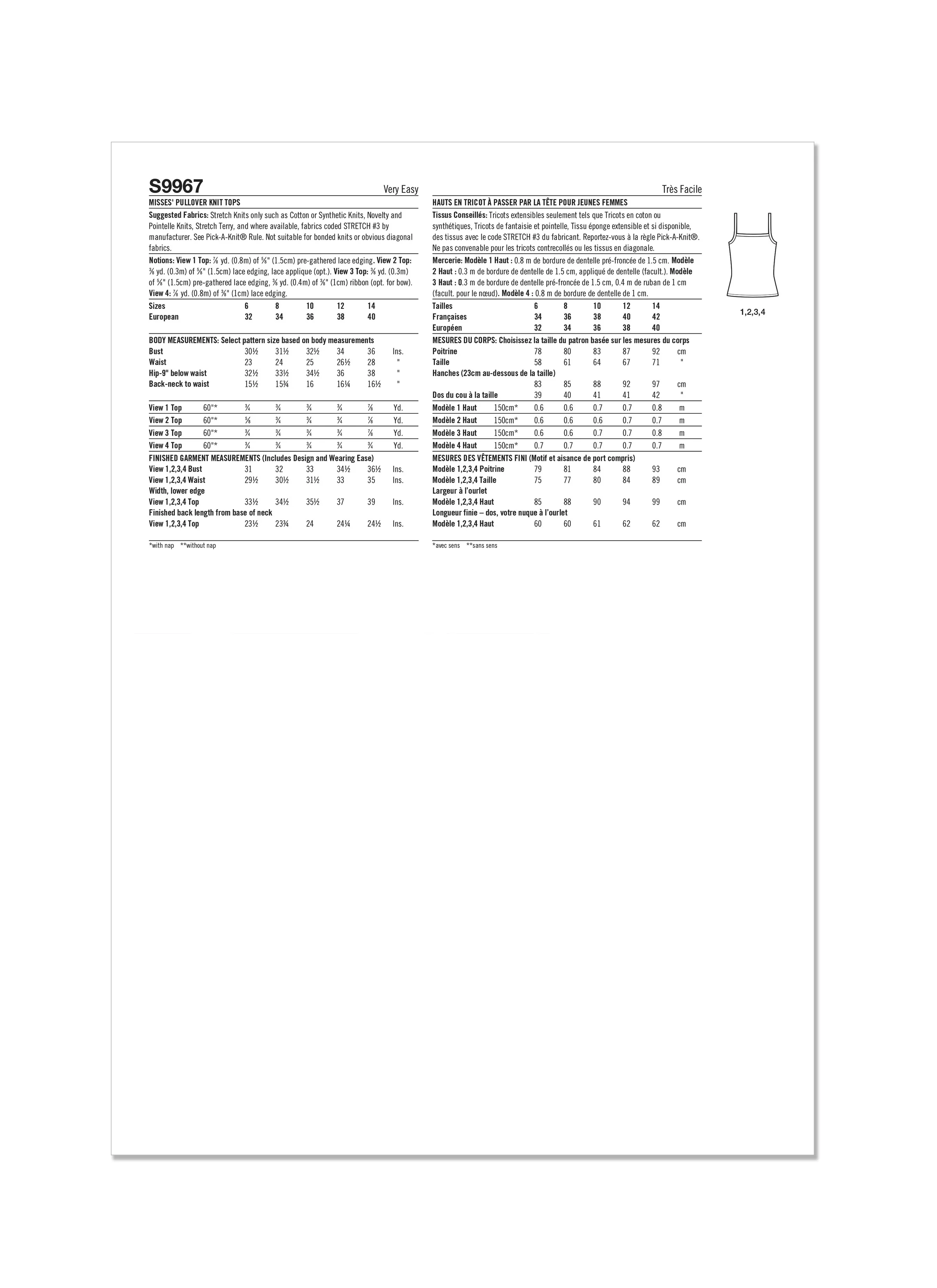 Simplicity Vintage Tops S9967 - Image 6