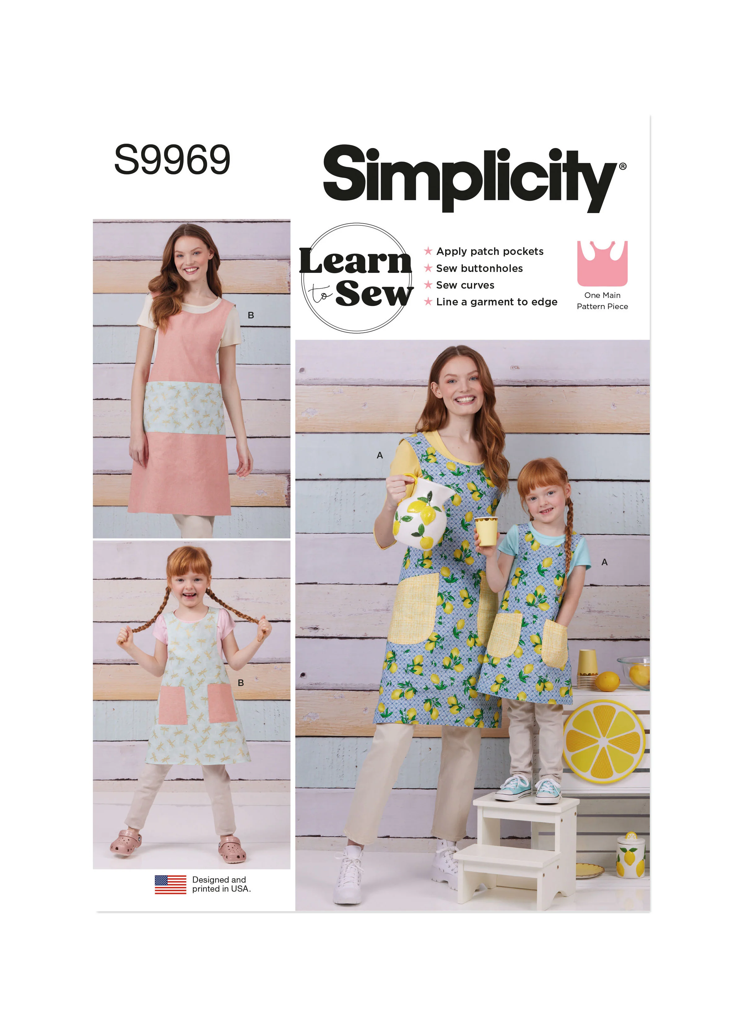 Simplicity Women/Child Aprons S9969 - Image 2